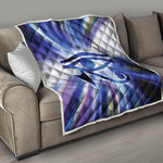 Egyptian Eye Of Horus Print Quilt