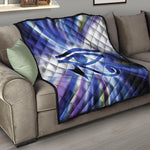 Egyptian Eye Of Horus Print Quilt