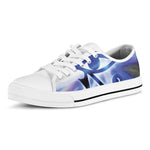 Egyptian Eye Of Horus Print White Low Top Shoes