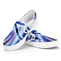 Egyptian Eye Of Horus Print White Slip On Sneakers