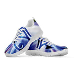 Egyptian Eye Of Horus Print White Sneakers
