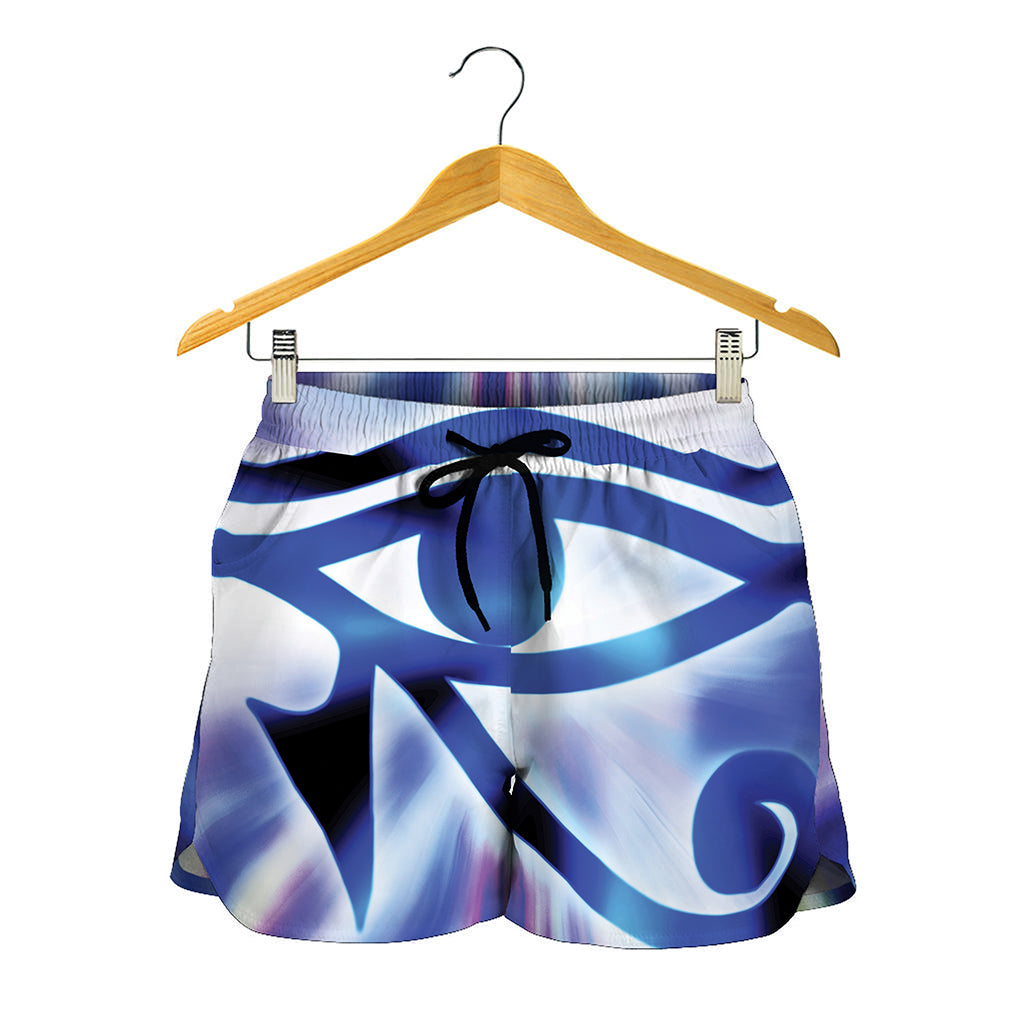 Egyptian Eye Of Horus Print Women's Shorts