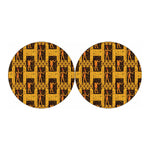 Egyptian Gods And Hieroglyphs Print Car Coasters