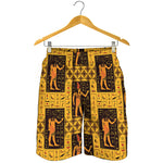 Egyptian Gods And Hieroglyphs Print Men's Shorts