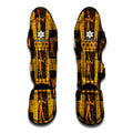 Egyptian Gods And Hieroglyphs Print Muay Thai Shin Guards