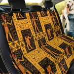 Egyptian Gods And Hieroglyphs Print Pet Car Back Seat Cover