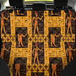 Egyptian Gods And Hieroglyphs Print Pet Car Back Seat Cover