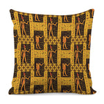 Egyptian Gods And Hieroglyphs Print Pillow Cover