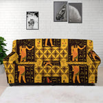 Egyptian Gods And Hieroglyphs Print Sofa Cover