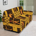 Egyptian Gods And Hieroglyphs Print Sofa Cover