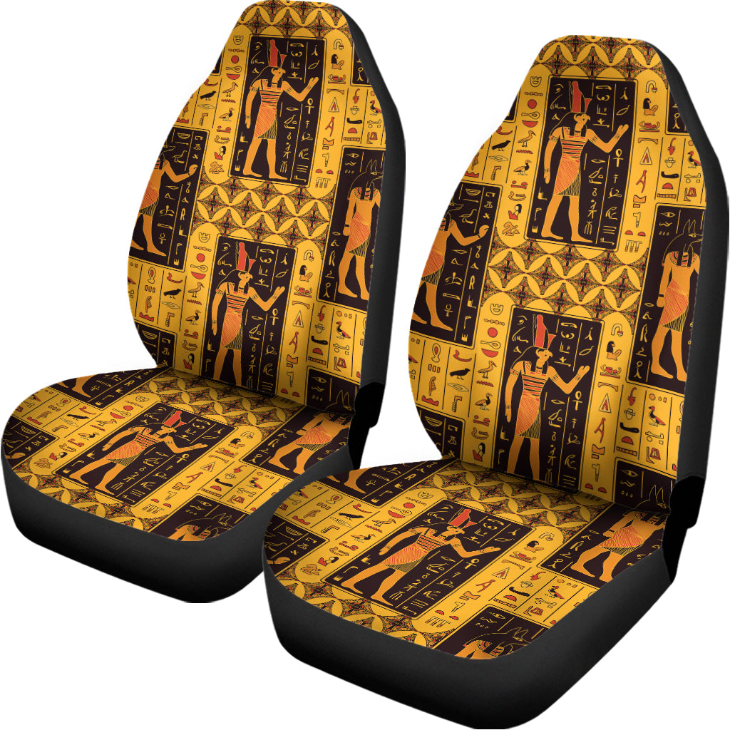 Egyptian Gods And Hieroglyphs Print Universal Fit Car Seat Covers