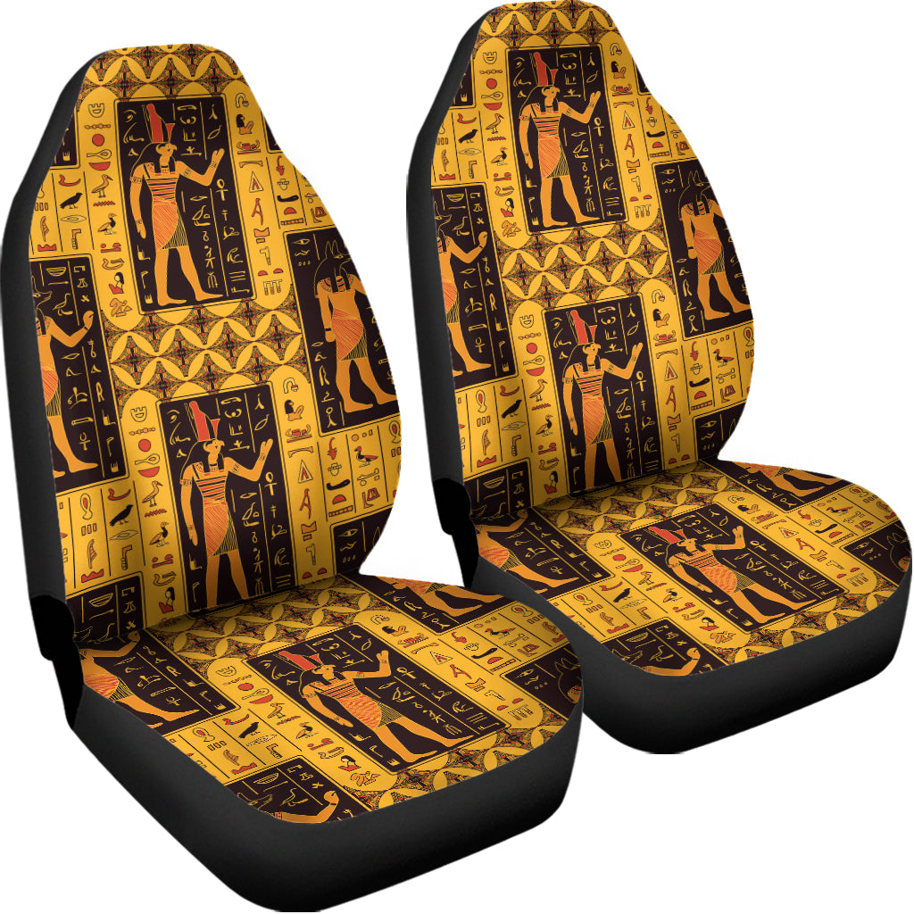Egyptian Gods And Hieroglyphs Print Universal Fit Car Seat Covers
