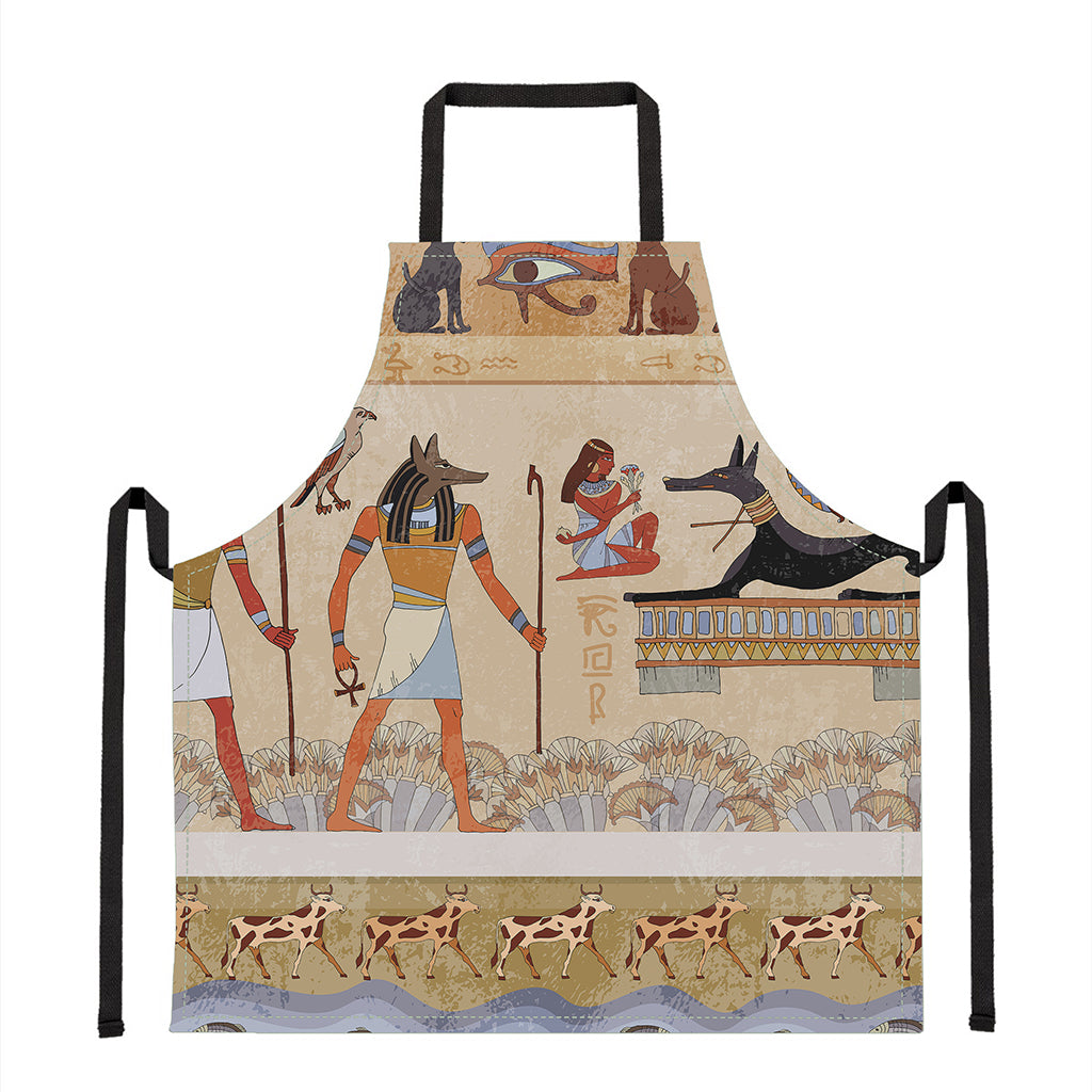 Egyptian Gods And Pharaohs Print Apron