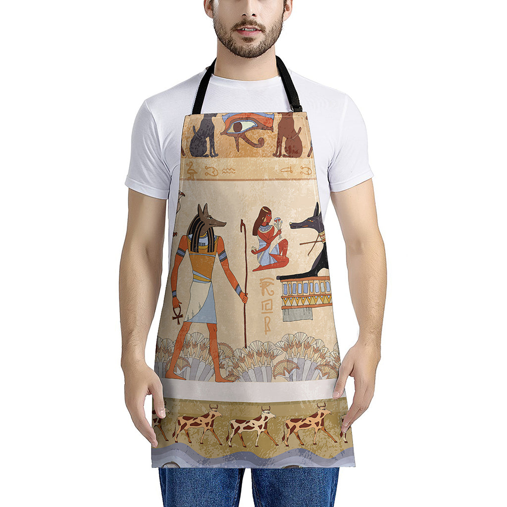 Egyptian Gods And Pharaohs Print Apron