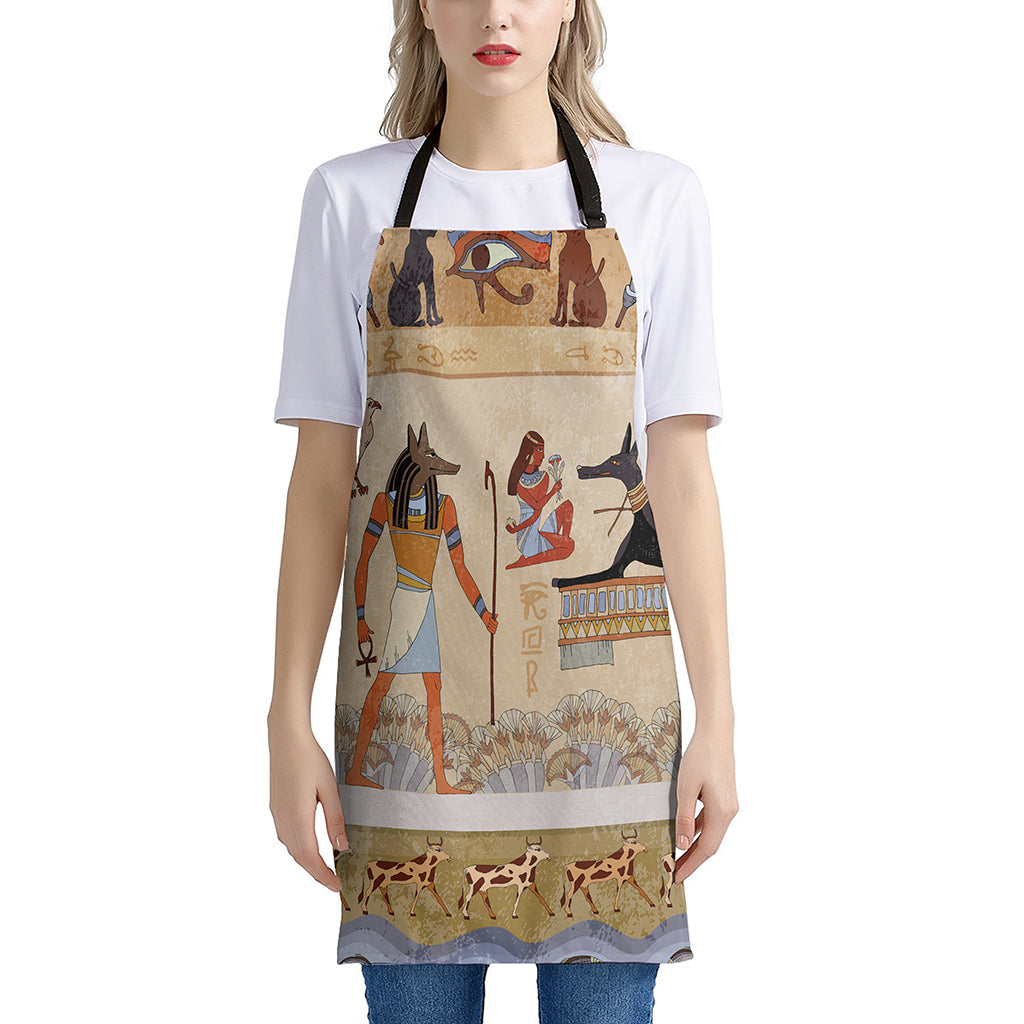 Egyptian Gods And Pharaohs Print Apron