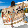 Egyptian Gods And Pharaohs Print Beach Sarong Wrap