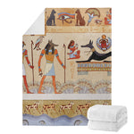 Egyptian Gods And Pharaohs Print Blanket