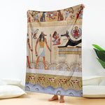 Egyptian Gods And Pharaohs Print Blanket