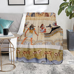 Egyptian Gods And Pharaohs Print Blanket