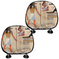 Egyptian Gods And Pharaohs Print Car Headrest Covers