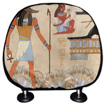 Egyptian Gods And Pharaohs Print Car Headrest Covers
