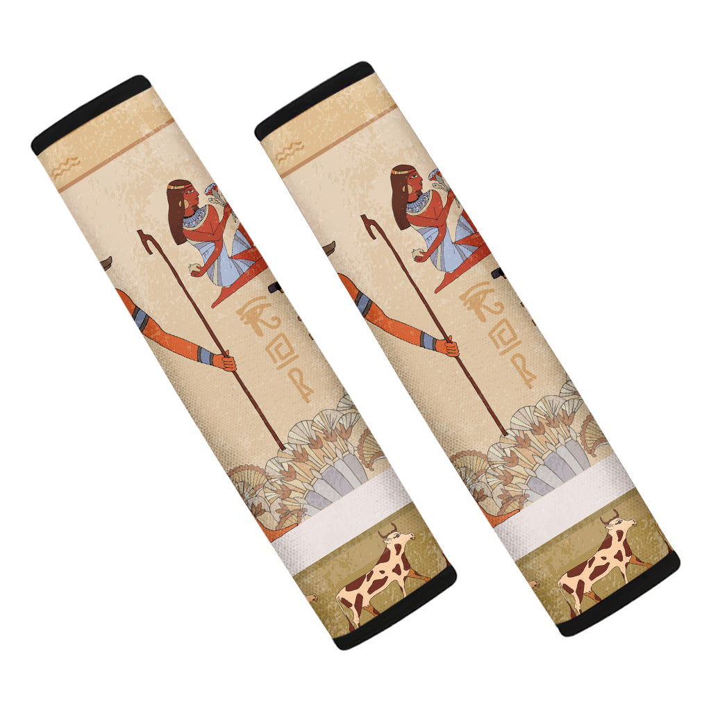 Egyptian Gods And Pharaohs Print Car Seat Belt Covers