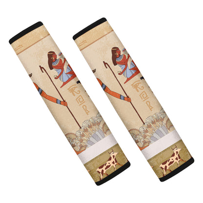 Egyptian Gods And Pharaohs Print Car Seat Belt Covers
