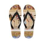 Egyptian Gods And Pharaohs Print Flip Flops