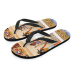 Egyptian Gods And Pharaohs Print Flip Flops