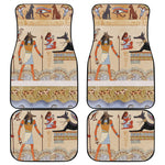 Egyptian Gods And Pharaohs Print Front and Back Car Floor Mats