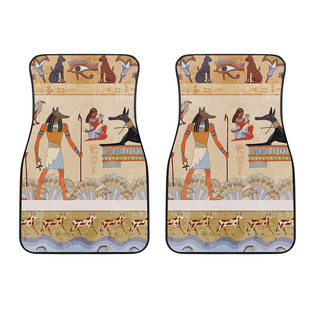Egyptian Gods And Pharaohs Print Front Car Floor Mats