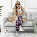 Egyptian Gods And Pharaohs Print Hooded Blanket
