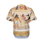 Egyptian Gods And Pharaohs Print Men's Baseball Jersey