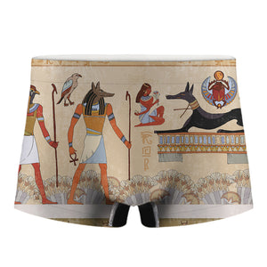 Egyptian Gods And Pharaohs Print Men's Boxer Briefs