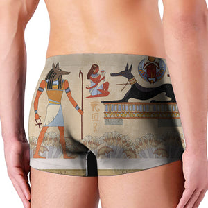 Egyptian Gods And Pharaohs Print Men's Boxer Briefs