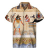Egyptian Gods And Pharaohs Print Men's Short Sleeve Shirt