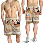 Egyptian Gods And Pharaohs Print Men's Shorts