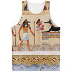 Egyptian Gods And Pharaohs Print Men's Tank Top