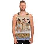 Egyptian Gods And Pharaohs Print Men's Tank Top