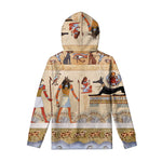 Egyptian Gods And Pharaohs Print Pullover Hoodie