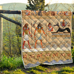 Egyptian Gods And Pharaohs Print Quilt