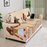 Egyptian Gods And Pharaohs Print Sofa Cover