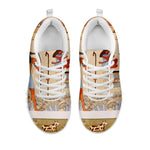 Egyptian Gods And Pharaohs Print White Sneakers