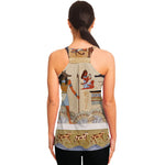 Egyptian Gods And Pharaohs Print Women's Racerback Tank Top