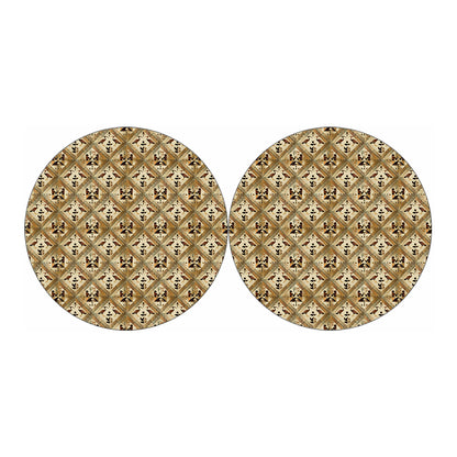 Egyptian Hieroglyphs Pattern Print Car Coasters