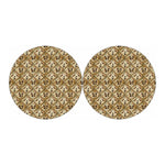 Egyptian Hieroglyphs Pattern Print Car Coasters