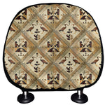 Egyptian Hieroglyphs Pattern Print Car Headrest Covers