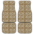 Egyptian Hieroglyphs Pattern Print Front and Back Car Floor Mats