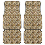 Egyptian Hieroglyphs Pattern Print Front and Back Car Floor Mats
