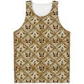 Egyptian Hieroglyphs Pattern Print Men's Tank Top